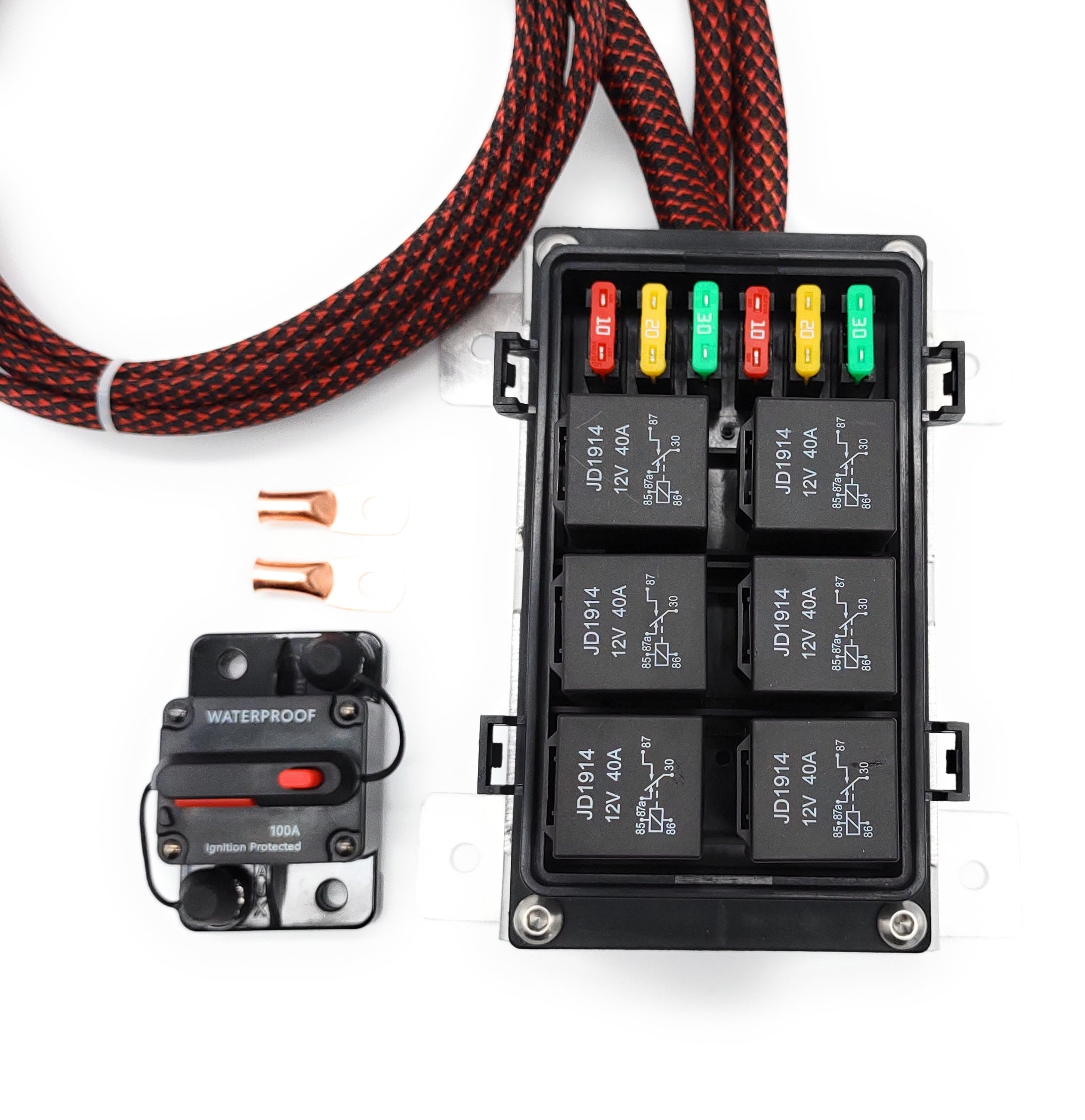 Sinister 6 Gang waterproof Fuse and Relay Box – Sinister Fab Worx